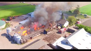 Pożar Gospodarstwa Pod LIPNEM Kujawsko-Pomorskie prod.ALTDRONE