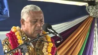 Fijian Prime Minister Voreqe Bainimarama officiates Lease Security Bonus Payment.