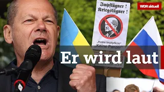 Olaf Scholz: So laut wird der Kanzler bei seiner Rede | WDR Aktuelle Stunde