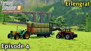 FS19 Timelapse - Alpine DLC Erlengrat Ep 4 MAKING HAY BALES