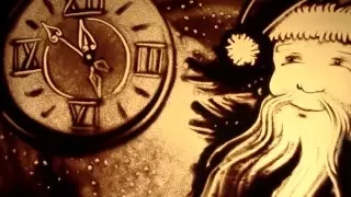 Песочное шоу на Новый Год / Песочная анимация Анна Ива