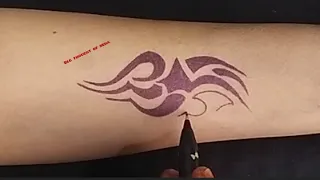 how to make beautiful tattoo design temporary tattoo 😍🔥