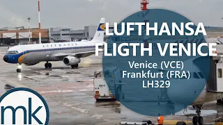 Lufthansa Flight LH329 from Venice to Frankfurt | takeoff cruice and landing | Venedig | D-AIDV