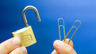 Can you actually pick a lock with PAPERCLIPS?