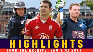 Guptill Hits 103*, Taylor Half-Century & Anderson 3-fer | Classic ODI | England v New Zealand 2013