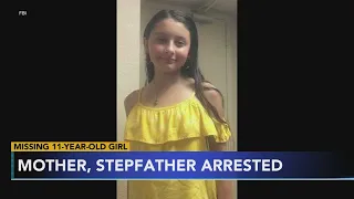 Mother, stepfather arrested as FBI, police search for missing 11-year-old