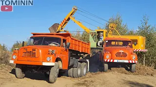 Bagrování Stavebních strojů  2021 | Tatra 148 VS1 🔨 Tatra138 lanový bagr 🔨 Tatra 805 diesel