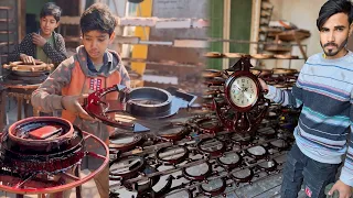 Wall Clocks Are Being Made From Old Plastic Scrap | How To Make Wall Clocks From Plastic Scraps