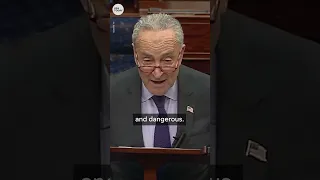 Chuck Schumer slams Donald Trump for 'disgusting' Ye, Fuentes dinner | USA TODAY #Shorts