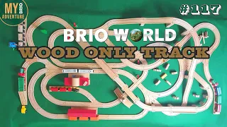 WOOD ONLY BRIO! Classic Train Track Idea [117]