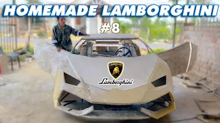 Full Restoration a very old abandoned car | Homemade Super car LAMBORGHINI from abandoned Car #8