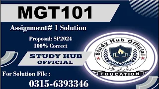 MGT101 Assignment 1 Solution Spring 2024, MGT101 Assignment 1 solution 2024, MGT101 assig 1 solution