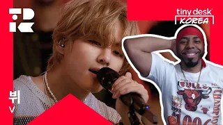 First Time Reacting To "V Of BTS Tiny Desk Korea"