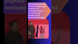#shorts Diljit Dosanjh Makes History with Desi Beats at Coachella Debut, Fans Go Crazy !