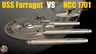 Kelvin USS Farragut VS USS Enterprise - Star Trek Ship Battles - Bridge Commander