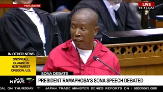 EFF's SONA debate - Julius Malema