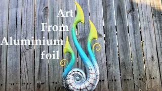 I made this sculpture using aluminium foil (and dancing)