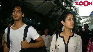 Dhadak Couple Janhvi Kapoor And Ishaan Khattar Spotted At Mumbai Airport