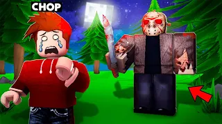 JASON CHASED CHOP THROUGH THE SCARY FOREST ROBLOX