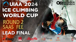 Round 2 of the UIAA 2024 Ice Climbing World Cup LEAD FINAL - Saas-Fee, Switzerland