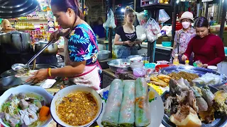 $0.25 For A Fresh Spring Roll & $1 For A Bowl Of Pork Porridge - Cambodian Street Food