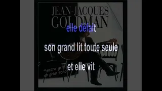 Elle a fait un bébé toute seul KARAOKE by JEAN JACQUES GOLDMAN ( lucien depuydt karaoke )