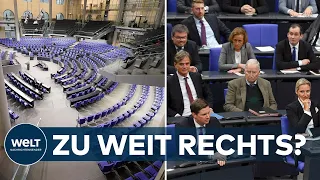 SITZORDNUNG im BUNDESTAG: UNION will nicht neben der AFD sitzen