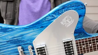 I Don't Normally Like These But... | 2002 Gibson Custom Non-Reverse Firebird Blue Swirl Humbuckers