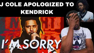 I LOST IT😡🤬 |  J COLE APOLOGIZED TO KENDRICK FOR DISS TRACK