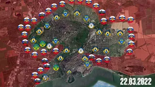 Оборона Мариуполя на карте, окружение и Азовсталь