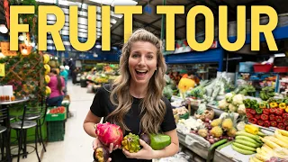 FRUIT TOUR -Trying Some of the Most Exotic Fruit at Bogotá's Paloquemao Market!