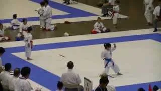 2013全少　小１女子形　みゆう二回戦　All Japan boys & girls,  Miyu(7-year-old girl)