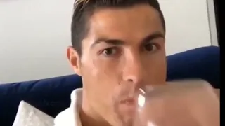 Cristiano Ronaldo drinking meme HD