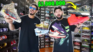 INSANE 3 MILLION DOLLAR DUBAI SNEAKER COLLECTION!! *Rare Samples, LV Air Forces, and More!!*