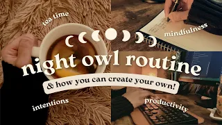 my night owl routine 🌙🦉 8 time management tips to help you stay productive at night