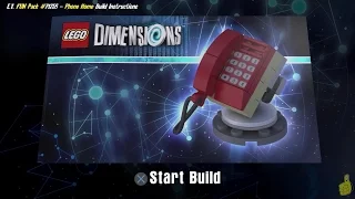 Lego Dimensions: Phone Home / Build Instructions (E.T. FUN Pack #71258) - HTG