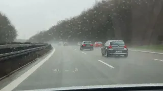 Audi Q4 e-tron in the Autobahn