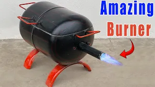 Secret of Burner to Blue Flame! The fastest environmentally safe technique for make waste oil stove