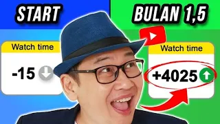 TERCEPAT 🤑 Cara Cepat 4000 Jam Tayang Monetisasi Youtube Adsense bagi Youtuber Pemula