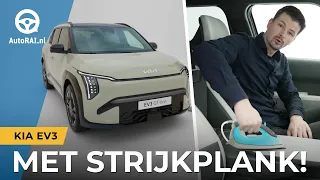 KIA EV3 (2024) heeft ingebouwde STRIJKPLANK! - WALKAROUND - AutoRAI TV