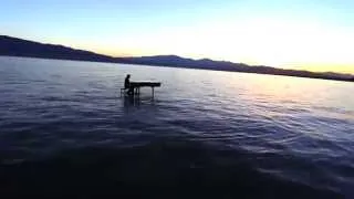 Dubstep Piano On The Lake - Radioactive William Joseph, 4K Video Clip