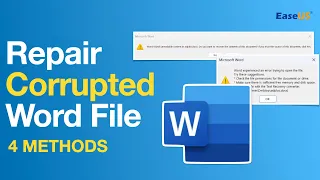 How to Repair Corrupted Word Document in 4 Ways [NEW]