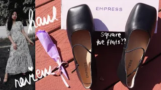 Empress Square Toe Flat Shoes Haul & Review by @AbhyThereForYou ♡