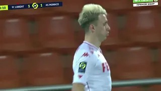 Головин забил за Монако сразу после замены 06.01.2021  Golovin scores a goal