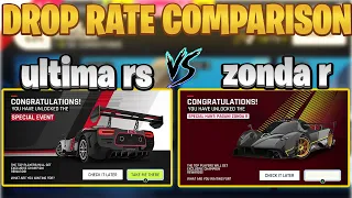 Asphalt 9 Special Car Hunt Drop Rate Comparison | Ultima Rs Vs Pagani Zonda R