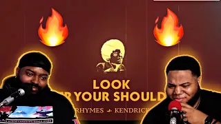 Busta Rhymes - Look Over Your Shoulder (Lyric Video) ft. Kendrick Lamar - (REACTION)