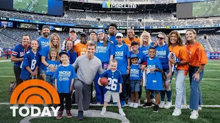 Eli Manning and TODAY host tailgate for kids battling cancer