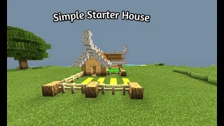 How to build a starter house in minecraft