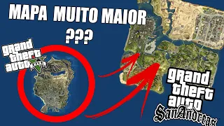 POR QUE TEMOS A IMPRESSÃO QUE O MAPA DO GTA SAN ANDREAS É MAIOR QUE O DO GTA V ????