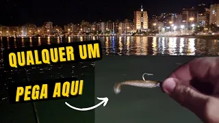 Pesca Ultralight nas Pedras da Beira Mar de Florianópolis
